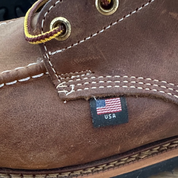 Brand New Thorogood Brown Leather Waterproof Boots made in USA steel moc toe main image 4